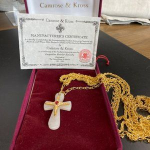 Camrose & Kross 24" Necklace White Cross